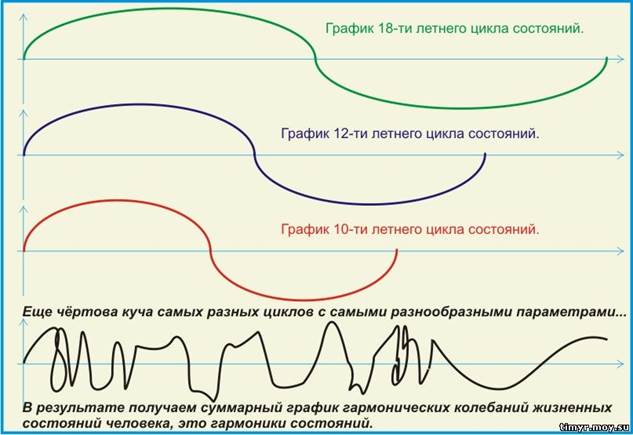 Графики циклов состояний и целей.